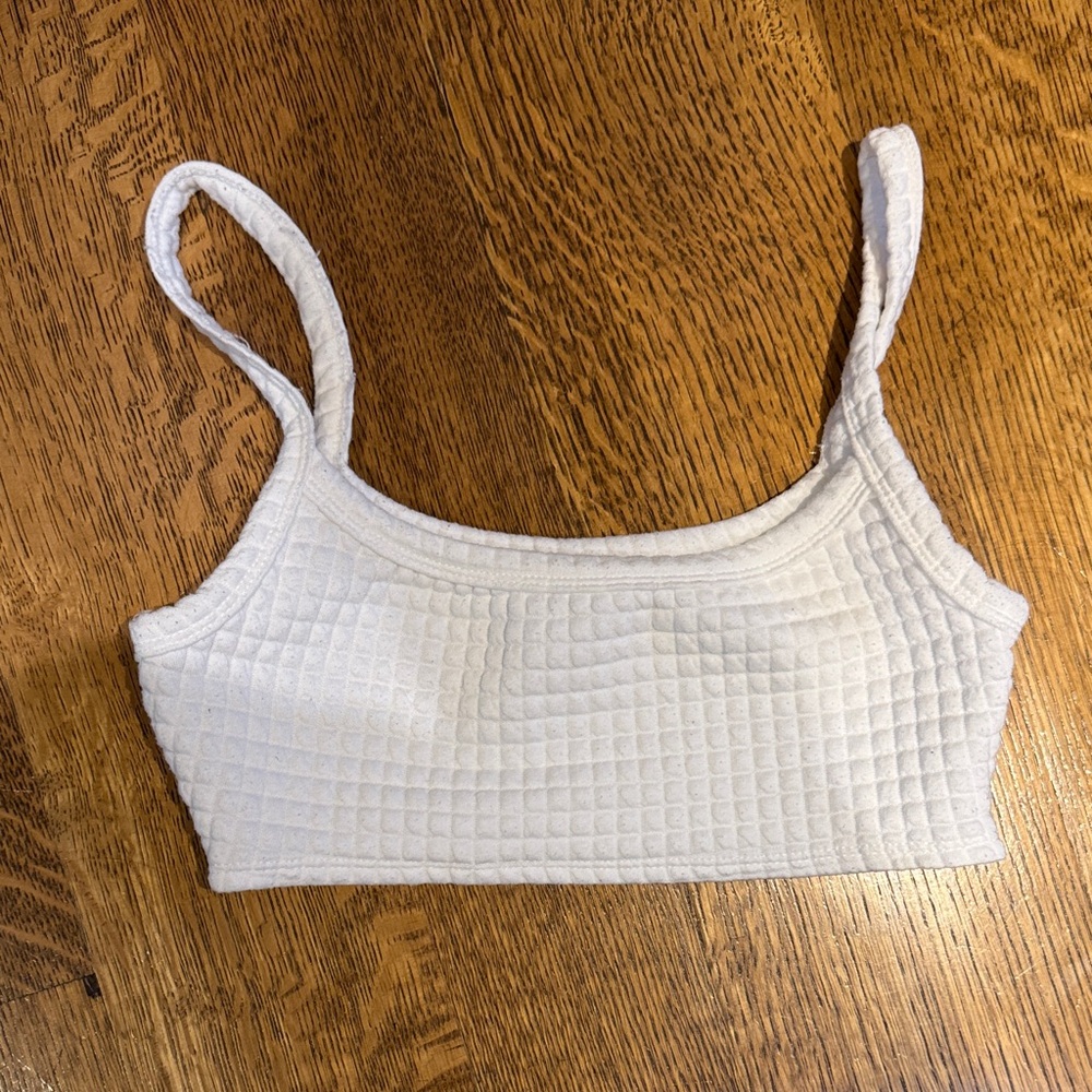 PRINCESS POLLY WHITE WAFFLE SET | CROP TOP + JOGGERS | US 4 / S - Picture 5 of 13